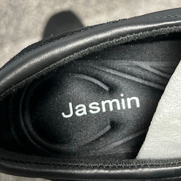 Jasmin Comfort Shoes Womens 8M Black Soft Suede Leather Alaina Slip On Loafers - Picture 11 of 14